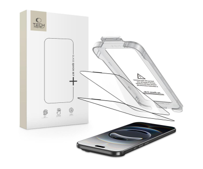 Folia / szkło na smartfon Tech-Protect Quick Set+ 2-Pack do Iphone 17 Air Black